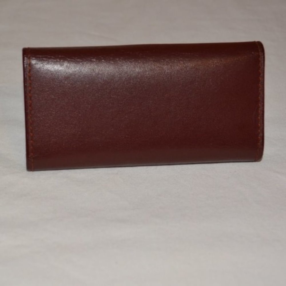 Cartier Bordeaux Leather 4-Hook Key Holder β Calfskin, Made in Spain - Picture 2 of 7